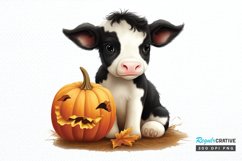 Baby Cow For Halloween Sublimation PNG Clipart Product Image 1