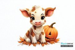 Baby Cow For Halloween Sublimation PNG Clipart Product Image 1