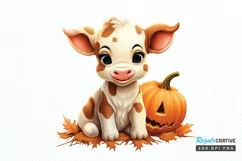 Baby Cow For Halloween Sublimation PNG Clipart Product Image 1