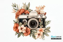 Floral Red Butterfly Couple PNG Clipart Product Image 1