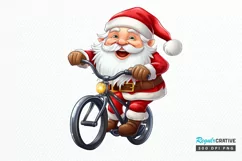 Watercolor Santa Claus PNG Clipart Product Image 1