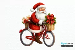 Watercolor Santa Claus PNG Clipart Product Image 1