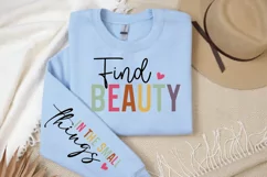 Find Beauty in the Small Things Sleeve SVG, Motivational SVG Product Image 2