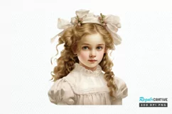 Victorian Little Girl PNG Clipart Product Image 1