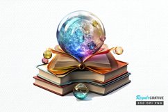 Magical Books Sublimation PNG Clipart Product Image 1