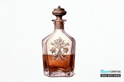 Luxury Vintage Bottle PNG Clipart Product Image 1