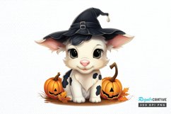 Baby Cow For Halloween Sublimation PNG Clipart Product Image 1