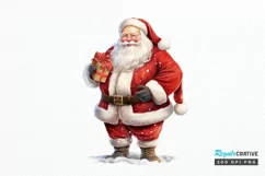 Watercolor Santa Claus PNG Clipart Product Image 1