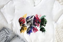 Watercolor Power Rangers PNG Clipart Product Image 2