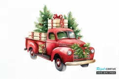 Christmas Truck PNG Clipart Product Image 1