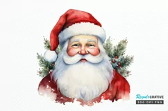 Watercolor Santa Claus PNG Clipart Product Image 1