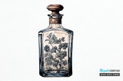 Luxury Vintage Bottle PNG Clipart Product Image 1