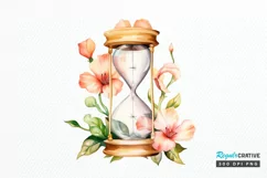 Hourglass Flower Watercolor PNG Clipart Product Image 1