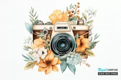 Floral Red Butterfly Couple PNG Clipart Product Image 1