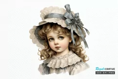 Victorian Little Girl PNG Clipart Product Image 1