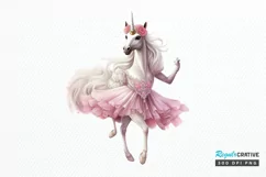 Ballerina Unicorns PNG Clipart Product Image 1
