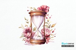 Hourglass Flower Watercolor PNG Clipart Product Image 1