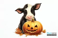 Baby Cow For Halloween Sublimation PNG Clipart Product Image 1