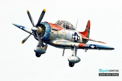 Fighter Aircraft Watercolor PNG Clipart Product Image 1