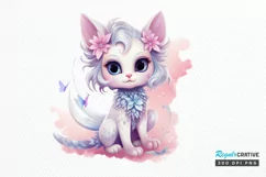 Fairy Cat Sublimation PNG Clipart Product Image 1