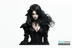 Gothic Fashion Girl PNG Clipart Product Image 1