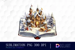 Watercolor Classic Christmas Storybook Clipart Product Image 1