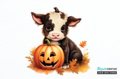 Baby Cow For Halloween Sublimation PNG Clipart Product Image 1