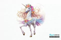 Ballerina Unicorns PNG Clipart Product Image 1