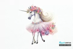 Ballerina Unicorns PNG Clipart Product Image 1