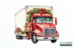 Christmas Truck PNG Clipart Product Image 1