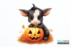 Baby Cow For Halloween Sublimation PNG Clipart Product Image 1