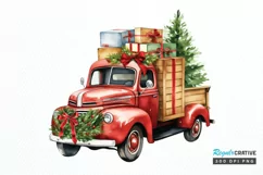 Christmas Truck PNG Clipart Product Image 1