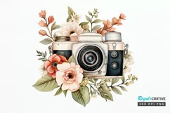 Floral Red Butterfly Couple PNG Clipart Product Image 1
