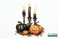 Big Watercolor Halloween PNG Clipart Product Image 1