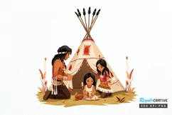 Life Of Native American PNG Clipart Product Image 1
