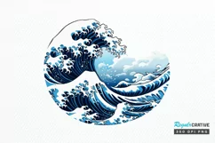 Japanese Kanagawa Wave PNG Clipart Product Image 1