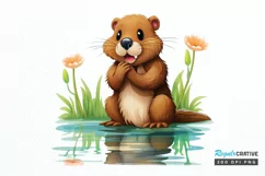 Woodland Baby Animals PNG Clipart Product Image 1