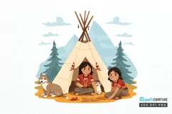 Life Of Native American PNG Clipart Product Image 1