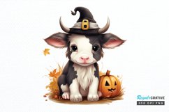 Baby Cow For Halloween Sublimation PNG Clipart Product Image 1