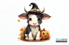 Baby Cow For Halloween Sublimation PNG Clipart Product Image 1