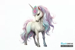 Fairy Unicorn Sublimation PNG Clipart Product Image 1