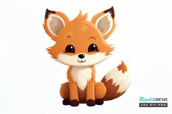 Woodland Baby Animals PNG Clipart Product Image 1