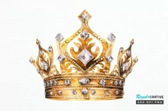 Birthday Queen Gold Sublimation PNG Clipart Product Image 1