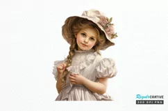 Victorian Little Girl PNG Clipart Product Image 1