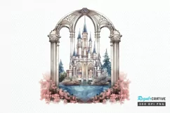 Fairy Castle Window Sublimation PNG Clipart Product Image 1