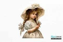 Victorian Little Girl PNG Clipart Product Image 1