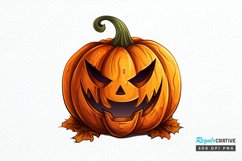 Big Watercolor Halloween PNG Clipart Product Image 1