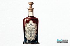 Luxury Vintage Bottle PNG Clipart Product Image 1