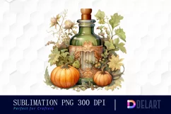 Watercolor Halloween Witches Potion Clipart Artwork Product Image 1