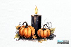 Big Watercolor Halloween PNG Clipart Product Image 1